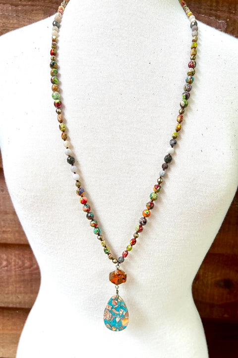 Moab Long Stone Necklace