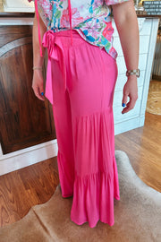 Fuchsia Flowy Pants