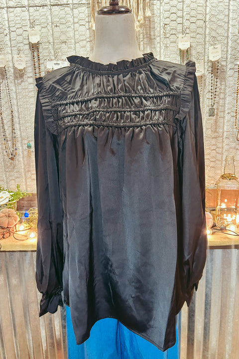 Satin Detail Blouse