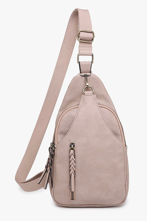 Nikki Dual Compartment Sling Bag- Sand