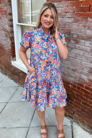 Floral Bow Tie Dress