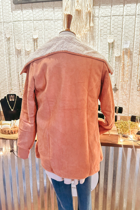 Pink Sherpa Jacket