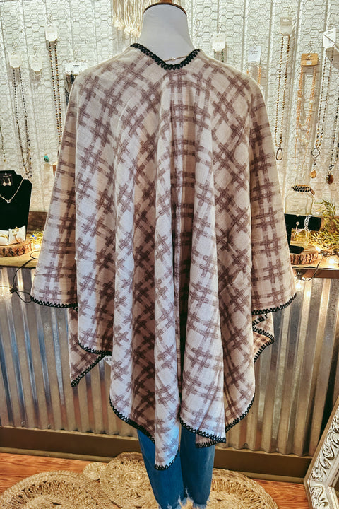 Printed Soft Poncho