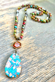 Moab Long Stone Necklace