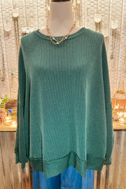 Evergreen Cozy Top