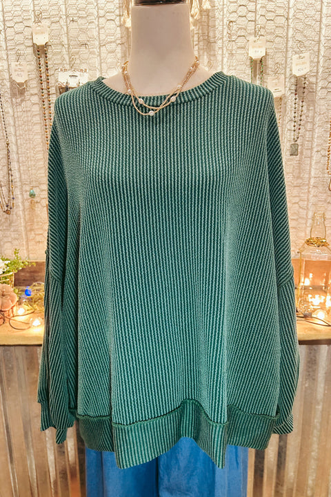 Evergreen Cozy Top