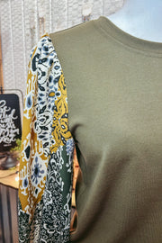 Hunter Green Boho Sleeves Top