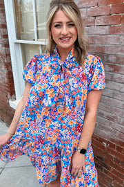 Floral Bow Tie Dress