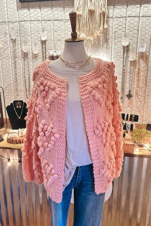 Puff Heart Cardigan