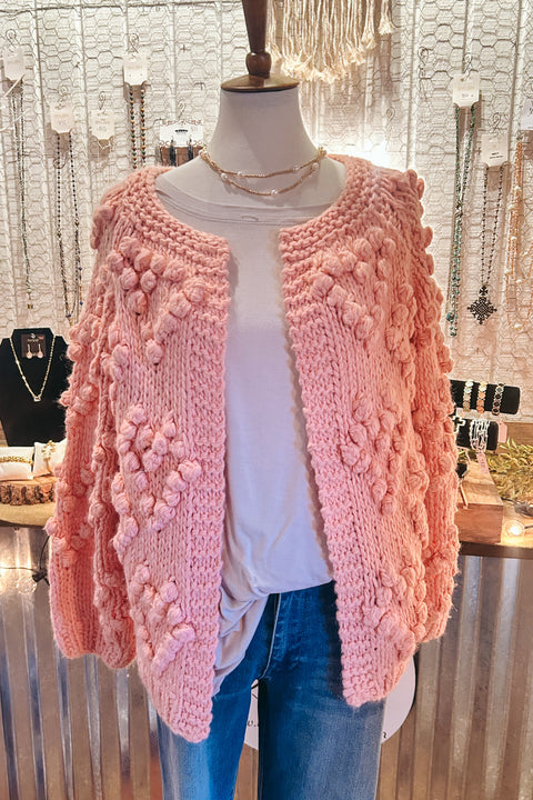 Puff Heart Cardigan