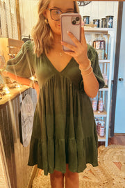 Emerald Dream Open Back Dress