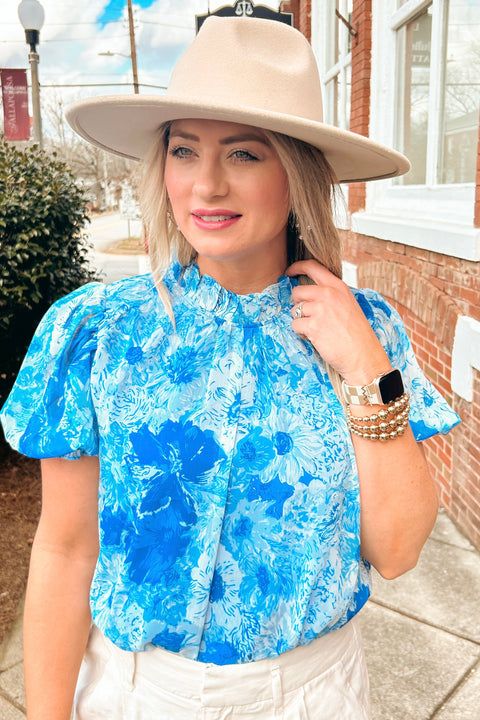 Spring Blue Blouse