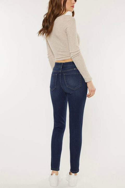 KanCan Gemma High Rise Elastic Waist Skinny Jeans