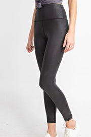 Petra Full Length Chintz Leggings- Black